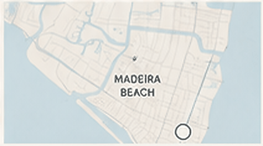 Locator map identifying Madeira Beach
